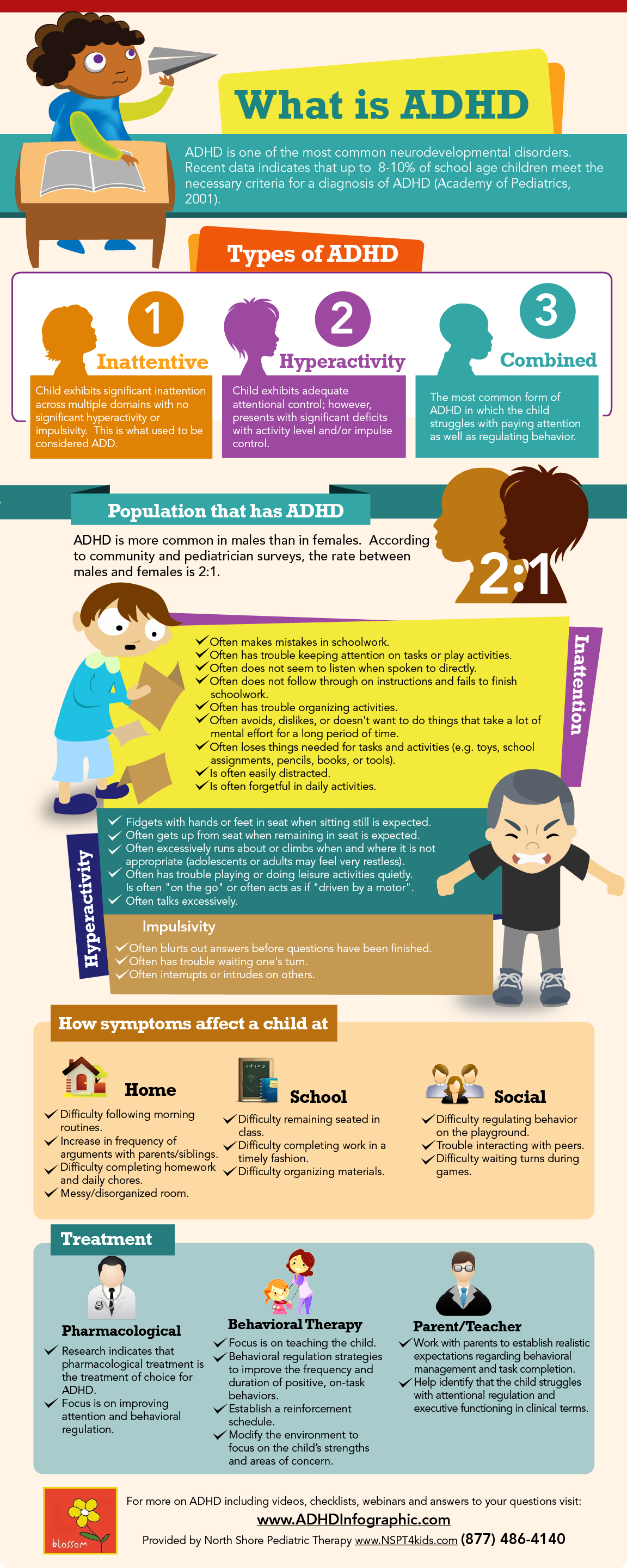 A Basic Summary Of ADHD Infograph 