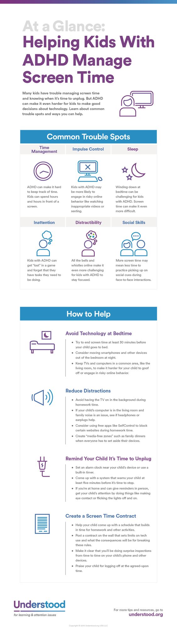 Checklist How To Help With ADHD Infograph 